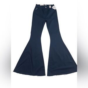 NWT Judy Blue Navy Super Flares High Waisted Pants Size 7/28.